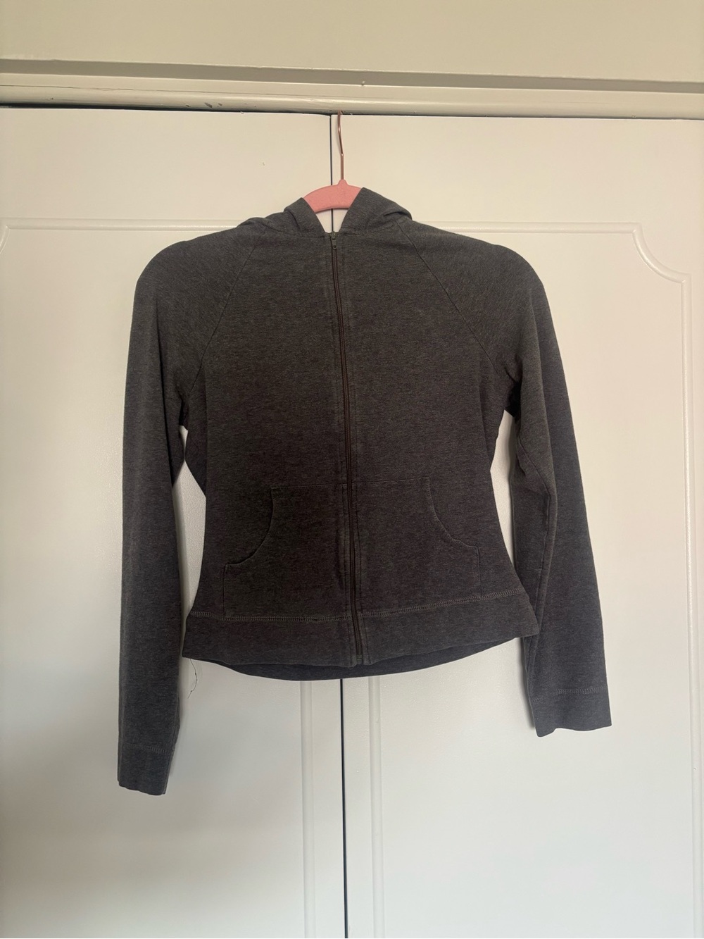 Express Women's Gray Zip Hoodie